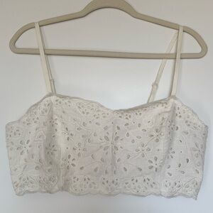 Madewell Eyelet Bustier Top